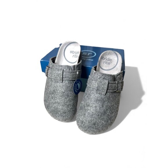 Stride Rite Cozy Felt Textured Rite Kids Clog Slippers Textile Size 1 Washable - Picture 4 of 11